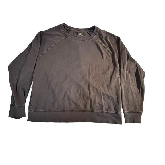 Athleta - Women's Sundown Black Activewear Long Sleeve Sweatshirt - Size Medium - Picture 3 of 9